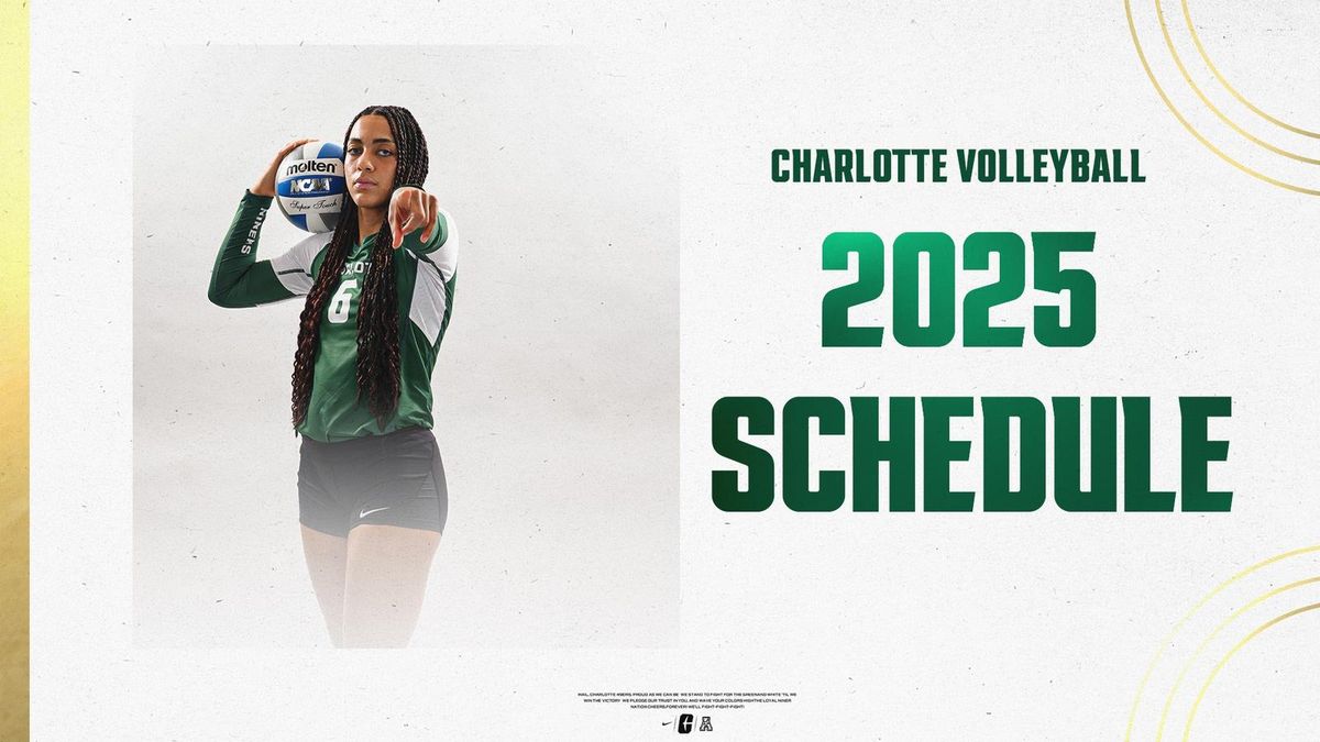 Davidson Wildcats at Charlotte 49ers Womens Volleyball