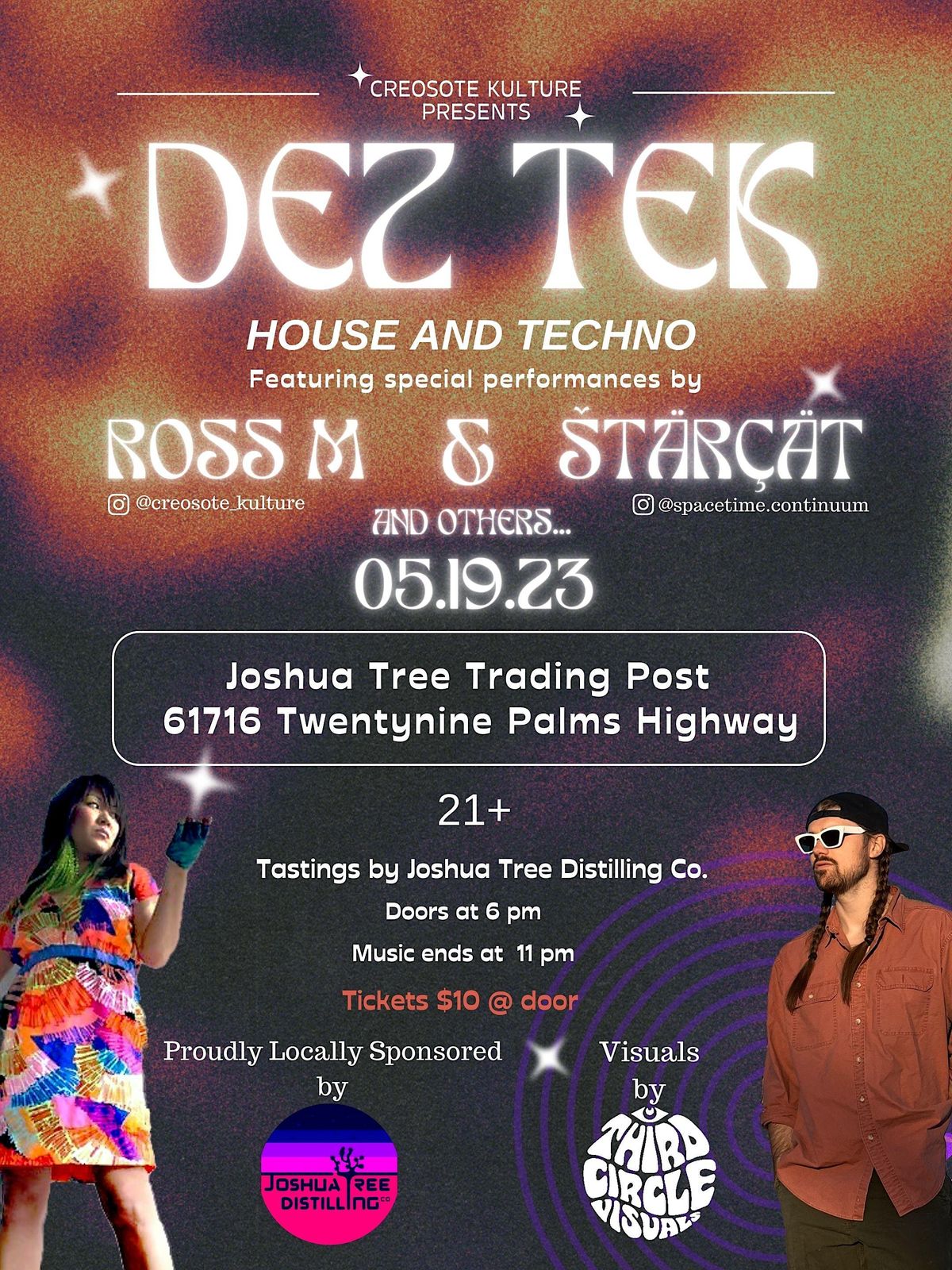 DEZ TEK: House and Techno in the dessert | JT Trading Post, Joshua Tree ...