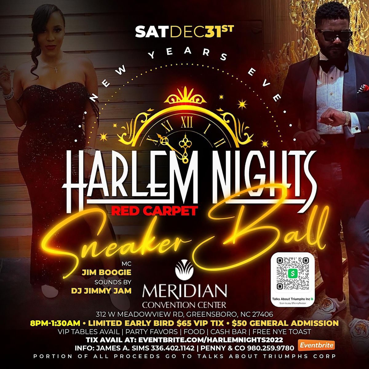Harlem Nights 2022 NYE Red Carpet Sneaker Ball | Meridian Convention