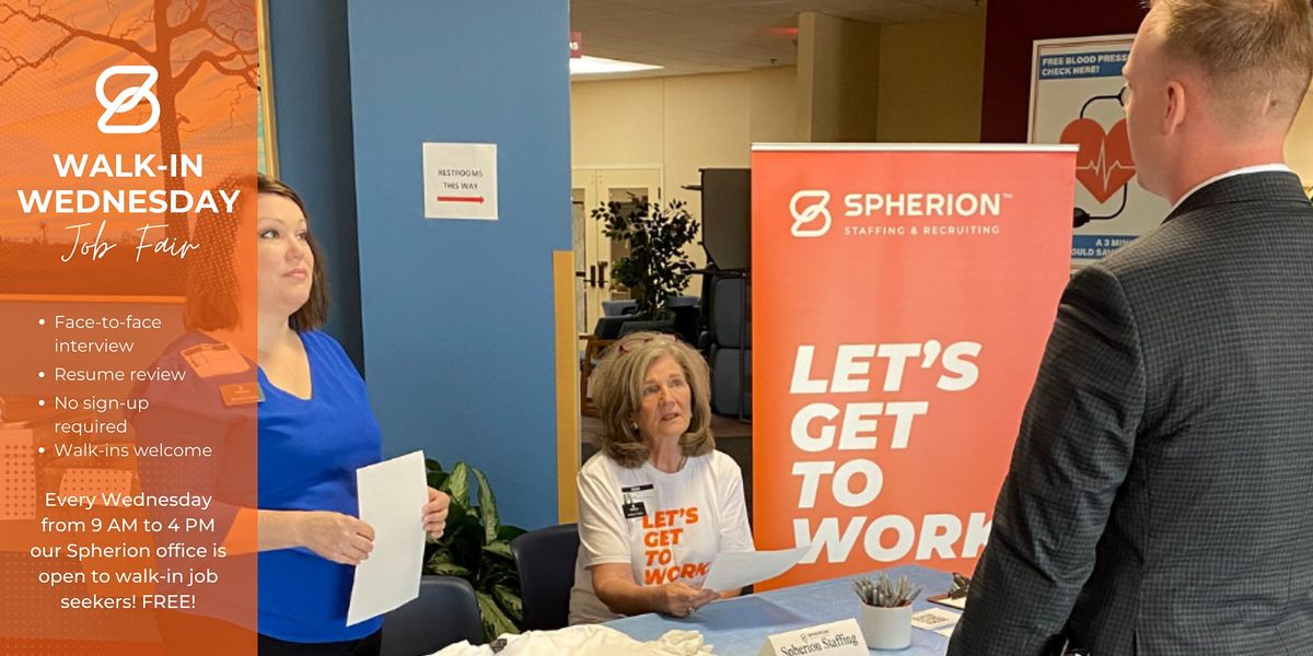 Walk-in Wednesday Job Fair Brenham, TX