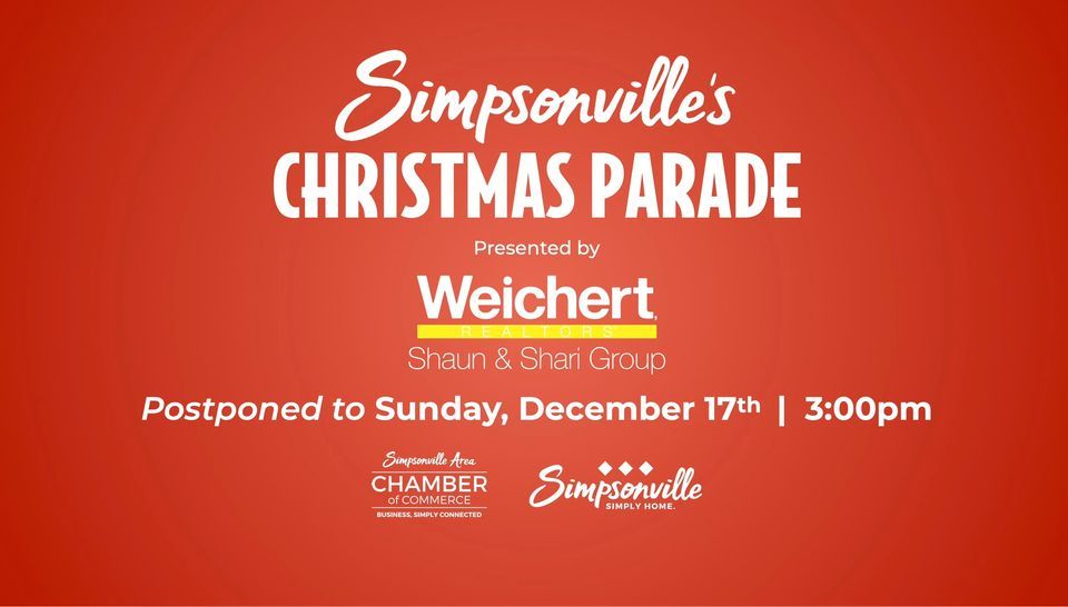 Simpsonvilles Christmas Parade, Presented by Weichert, Realtors Shaun