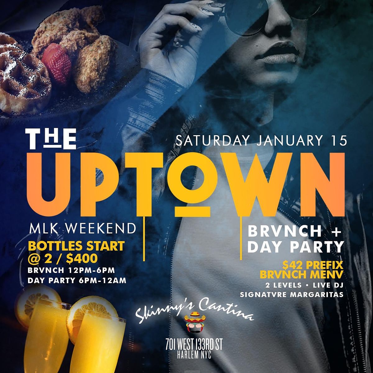 The Uptown Brunch + Day Party, Live Music, Bdays Celebrate Free