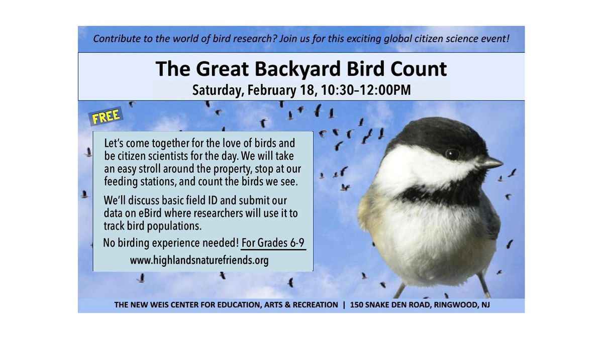 Great Backyard Bird Count (grade 6-9)