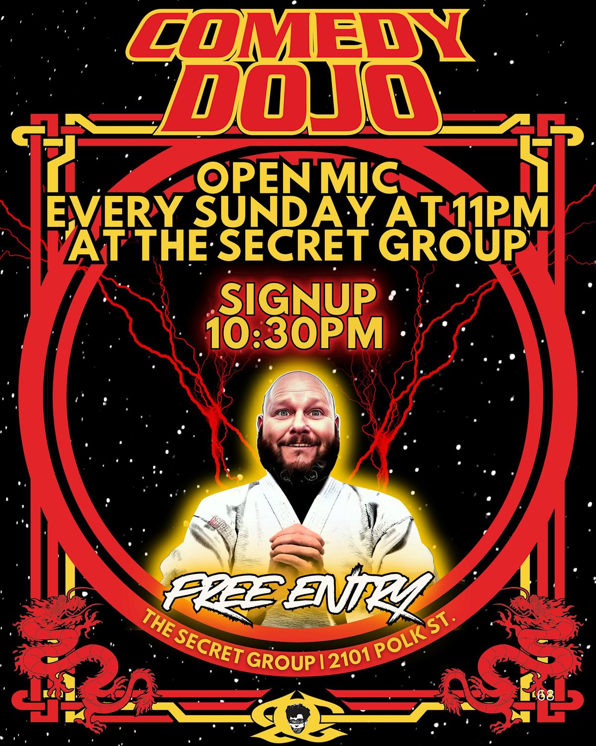 COMEDY DOJO: Sunday Open Mic Comedy