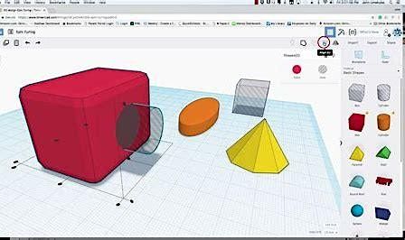 Basics of 3D printing using TinkerCAD for grades 3rd-5th (2 hour class)