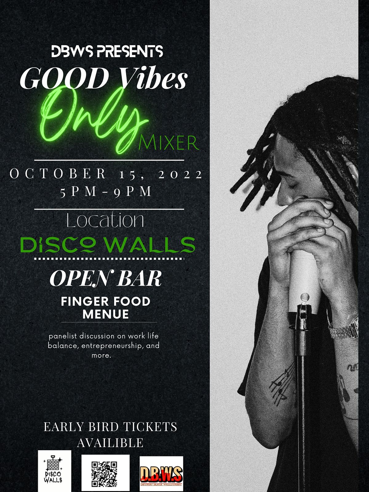 GoodVIBES Only Mixer Disco Walls, Hamtramck, MI October 15, 2022