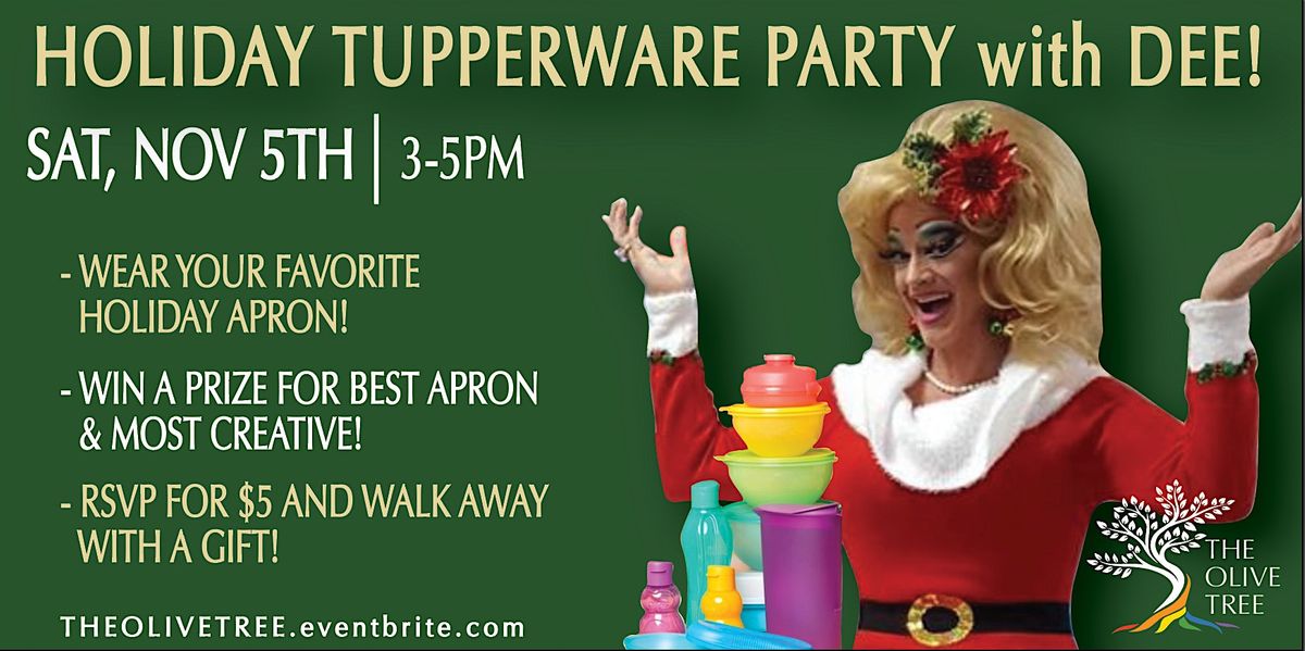 Tupperware Events Holiday Tupperware Party with Dee! at The Olive Tree, Bellefontaine on ...