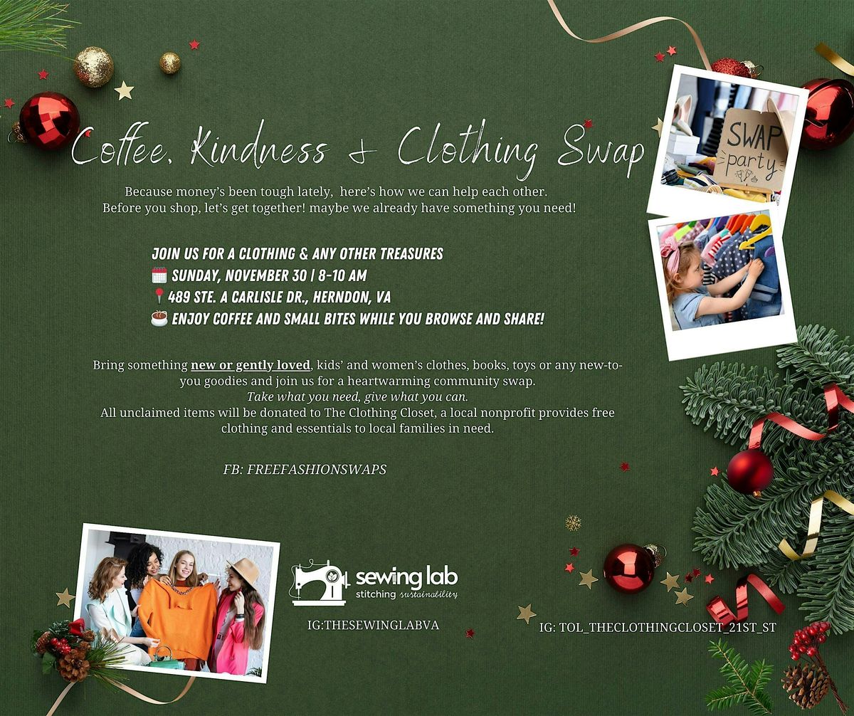 Free Fashion Swap & Coffee Morning