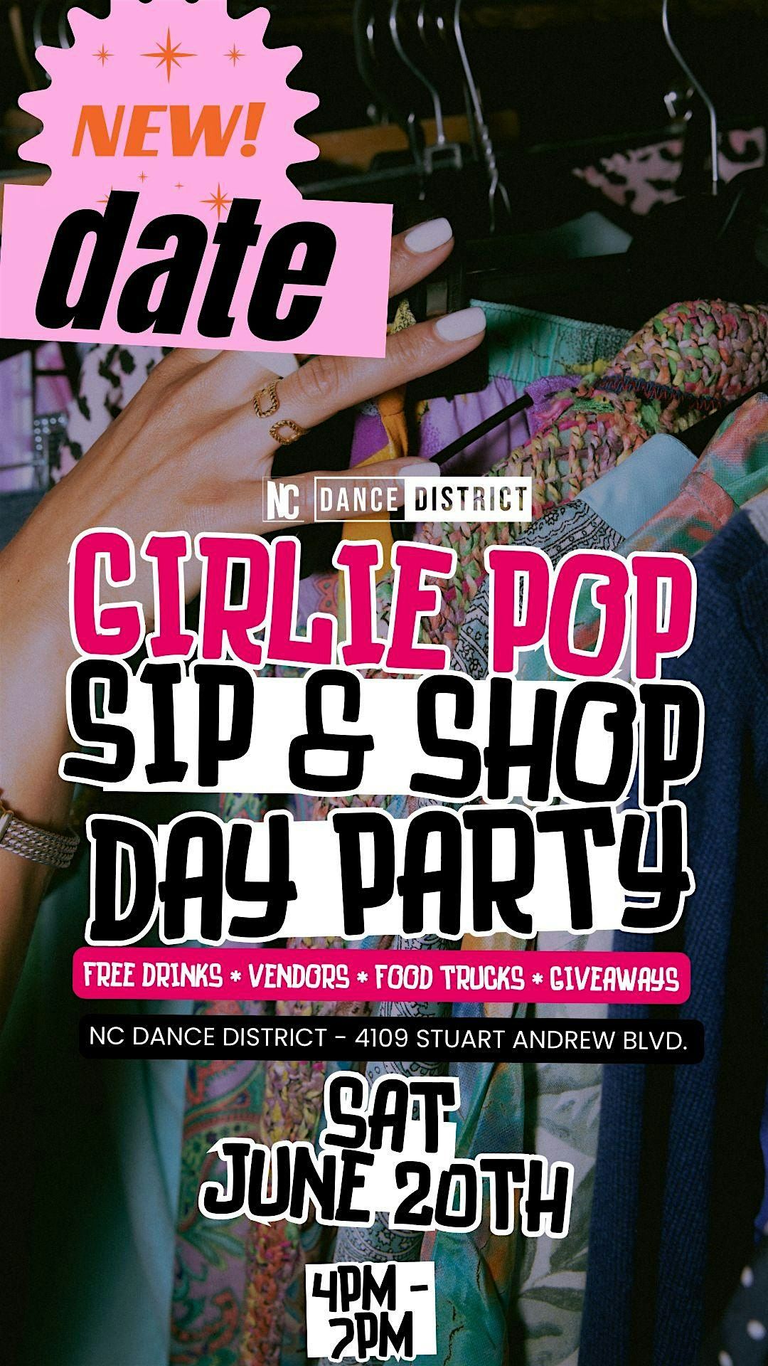 YOU'RE INVITED! Girlie Pop Sip & Shop Day Party