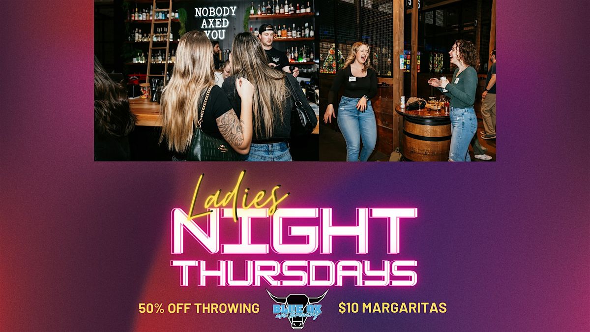 Discount Days **THURSDAY** Ladies Night: 1\/2 Off Play!