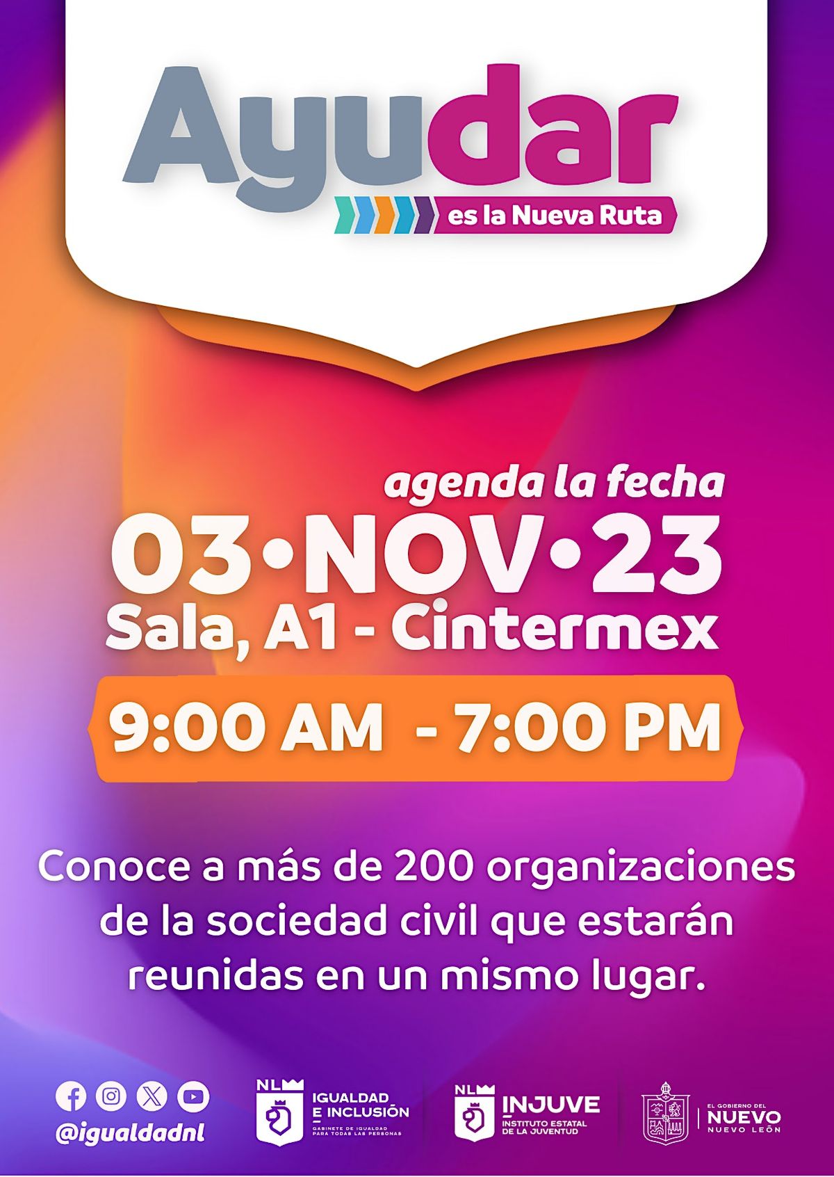Expo Ayudar es la Nueva Ruta