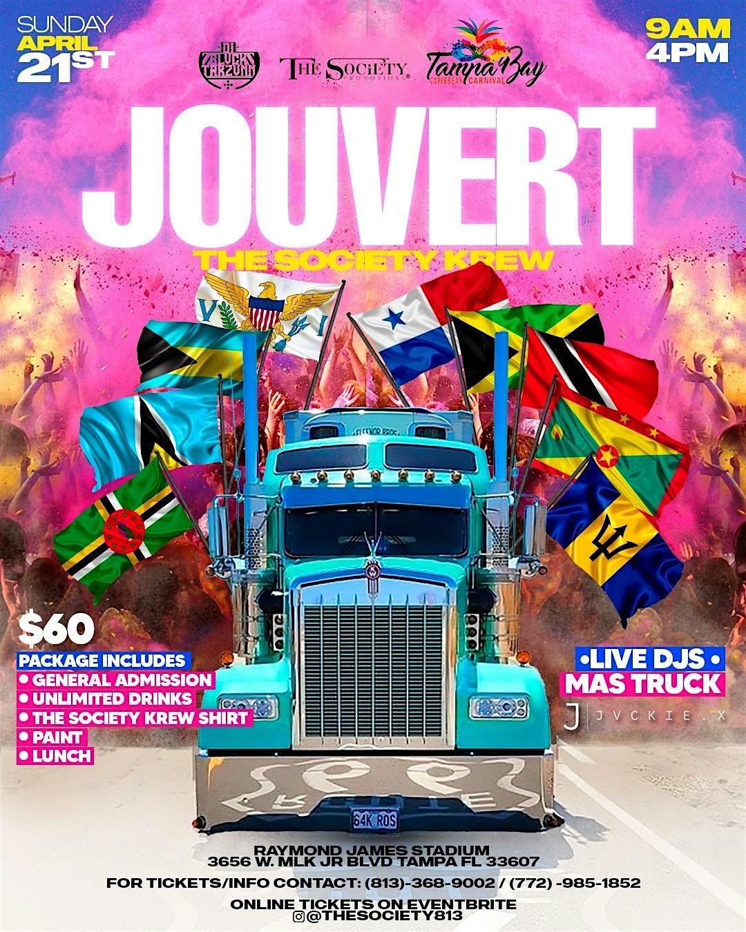 Tampa Bay "Jouvert" The Society Krew