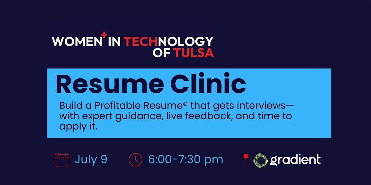 Women+ in Tech Tulsa Resume Clinic