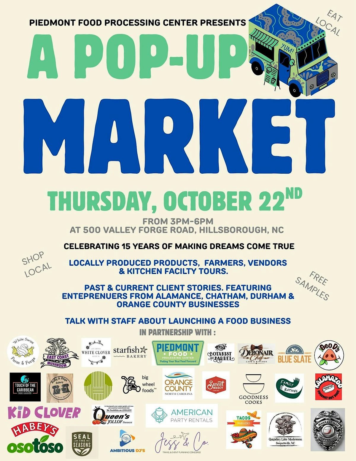 Open-House/Pop-Up Market at Piedmont Food Processing Center ...