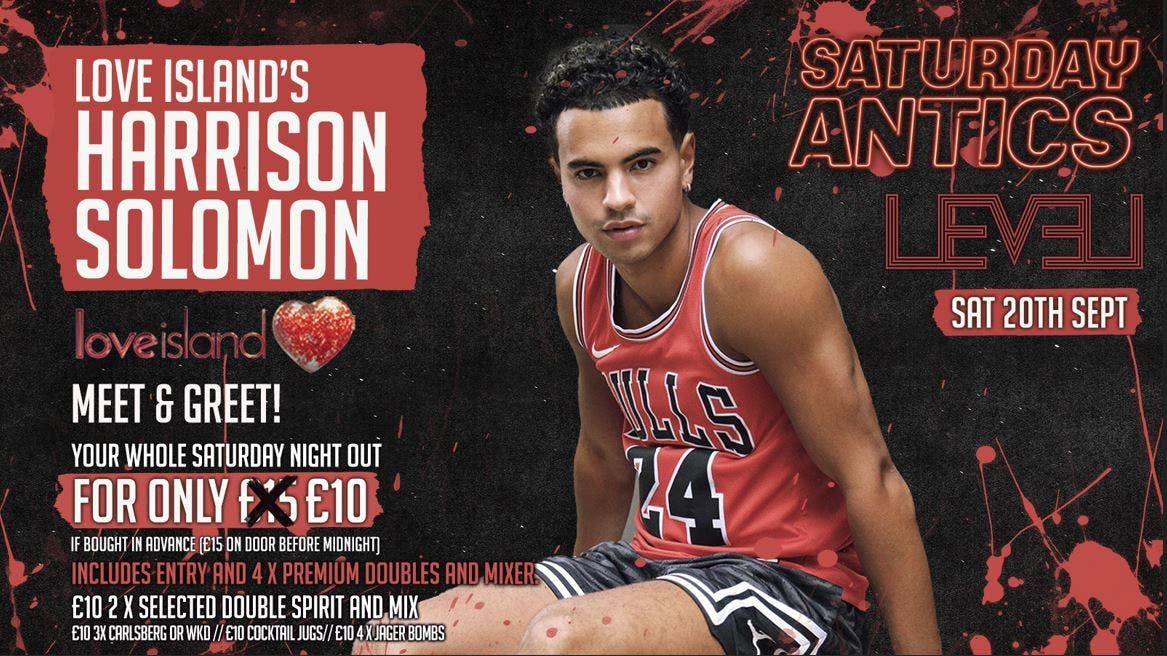 Love Island\u2019s HARRISON Meet & Greet @ SATURDAY ANTICS
