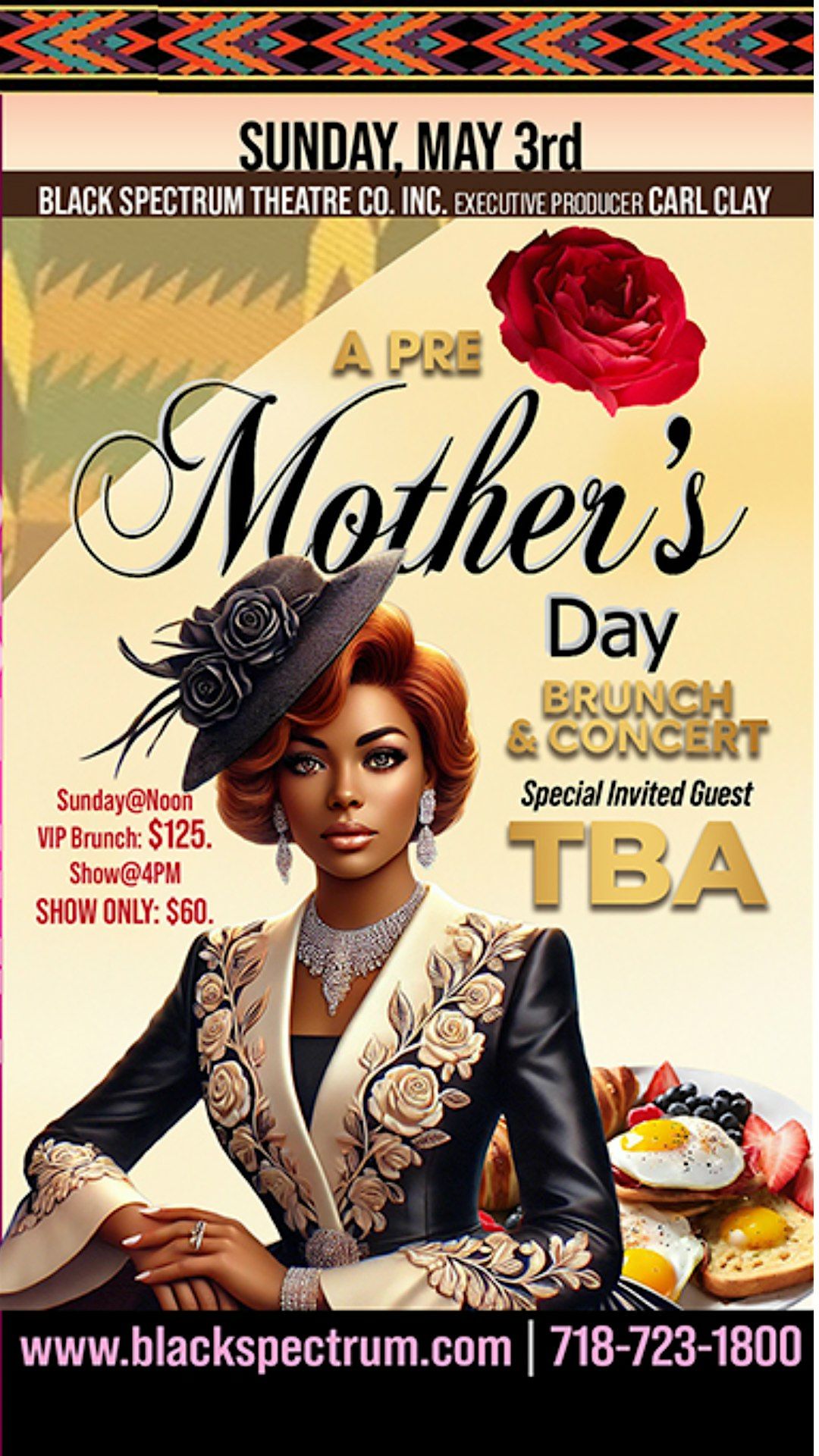Black Spectrum Theatre Co. Inc. A Pre Mother's Day Brunch & Concert