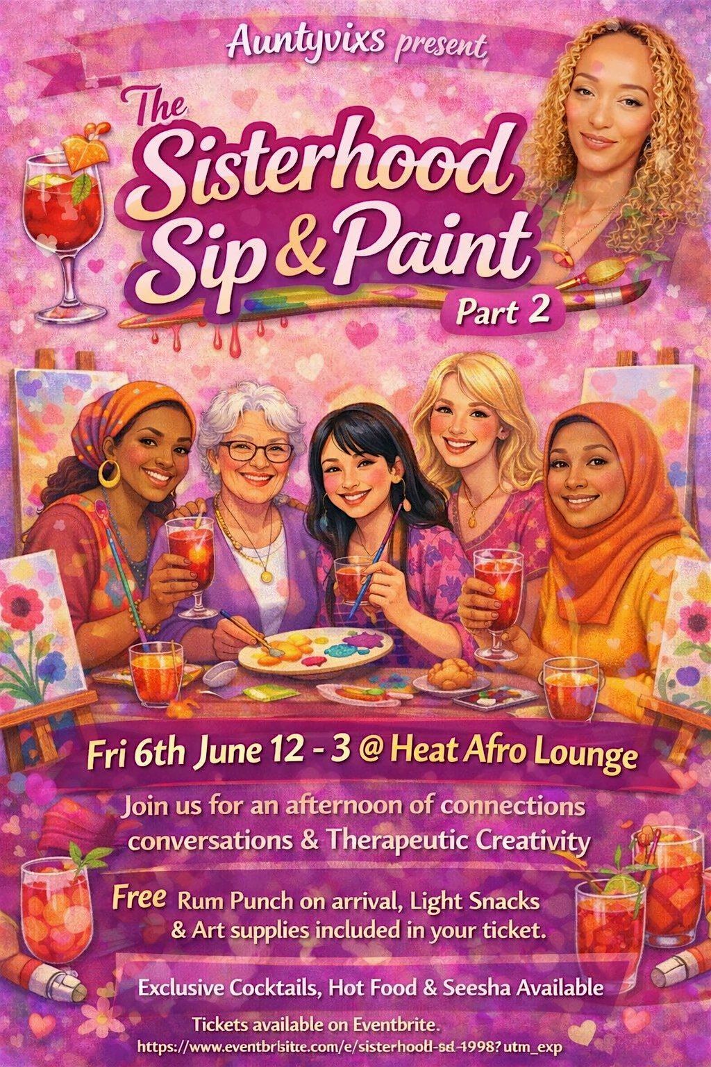 The Sisterhood Sip & Paint Party