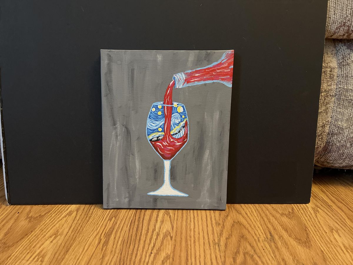 Pouring A Starry Night Paint and Sip Wine & More on 1st, Lehighton