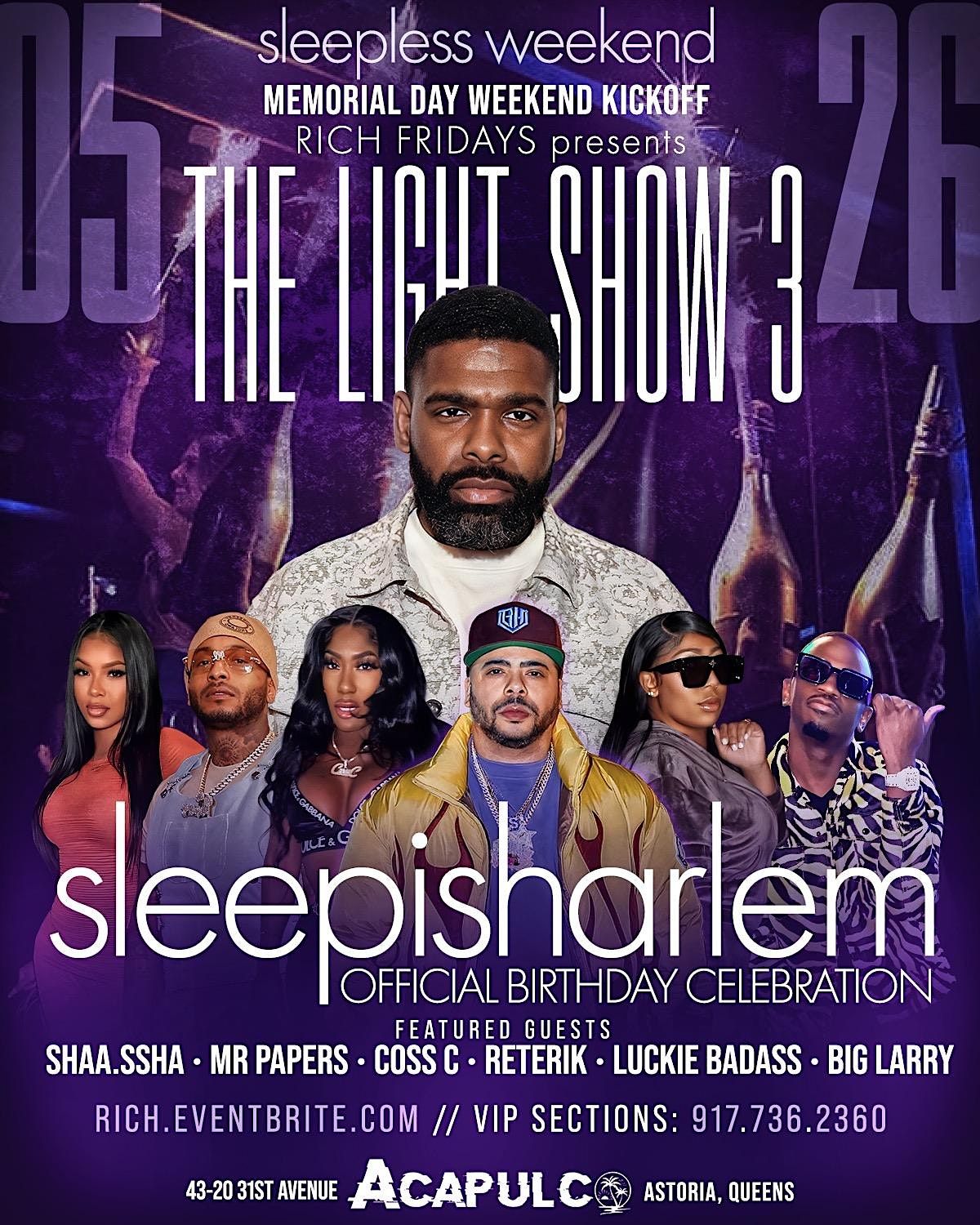 "THE LIGHT SHOW III" MDW WEEKEND KICKOFF @ ACAPULCO ASTORIA