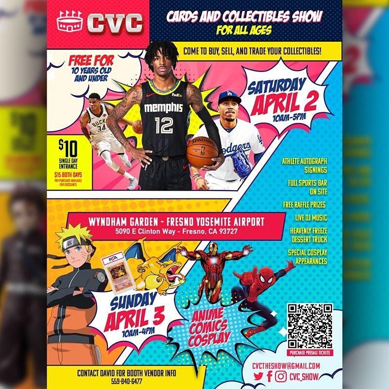 CENTRAL VALLEY CARDS & COLLECTIBLES SHOW Wyndham Garden Fresno