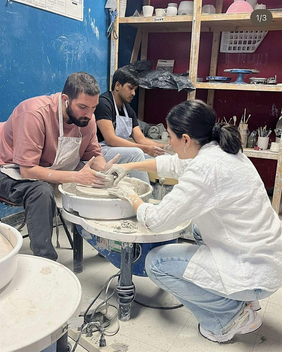 Wheel throwing and hand building with Yasmine (Pottery)