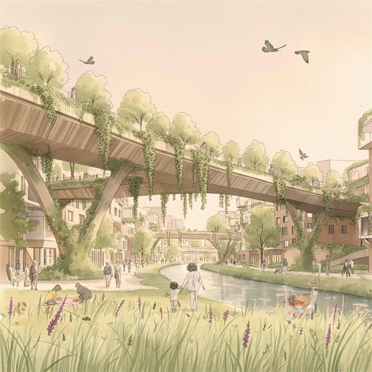 Envisioning Urban Futures: More-Than-Human Cities