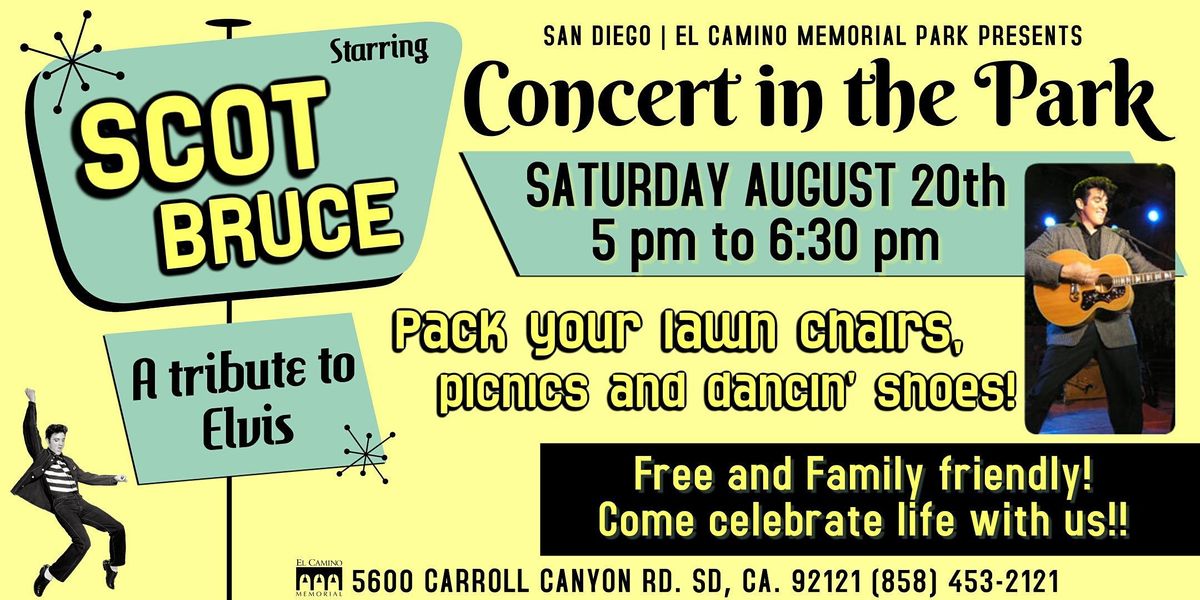 Concert in the Park with Elvis 5600 Carroll Canyon Rd, San Diego, CA