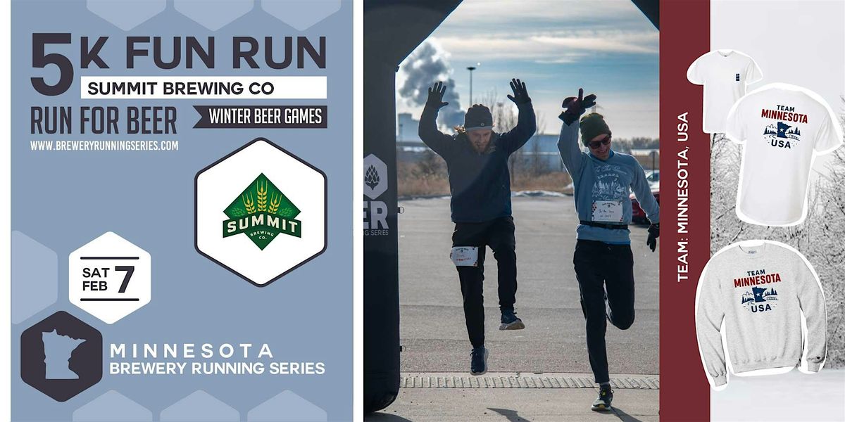5k Fun Run + Winter Beer Games at Summit Brewing | 2026 MN Brewery Run