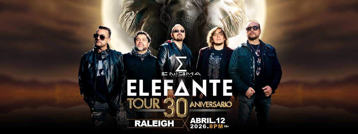 ELEFANTE 30 ANIVERSARIO TOUR EN RALEIGH