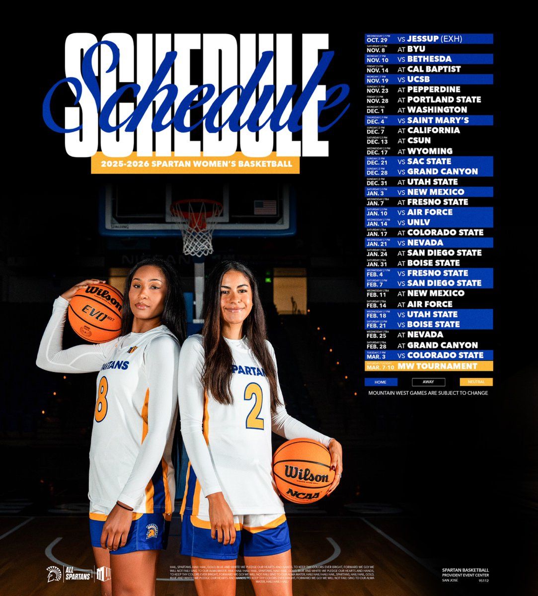 San Jose State Spartans Women's Basketball vs. Boise State Broncos