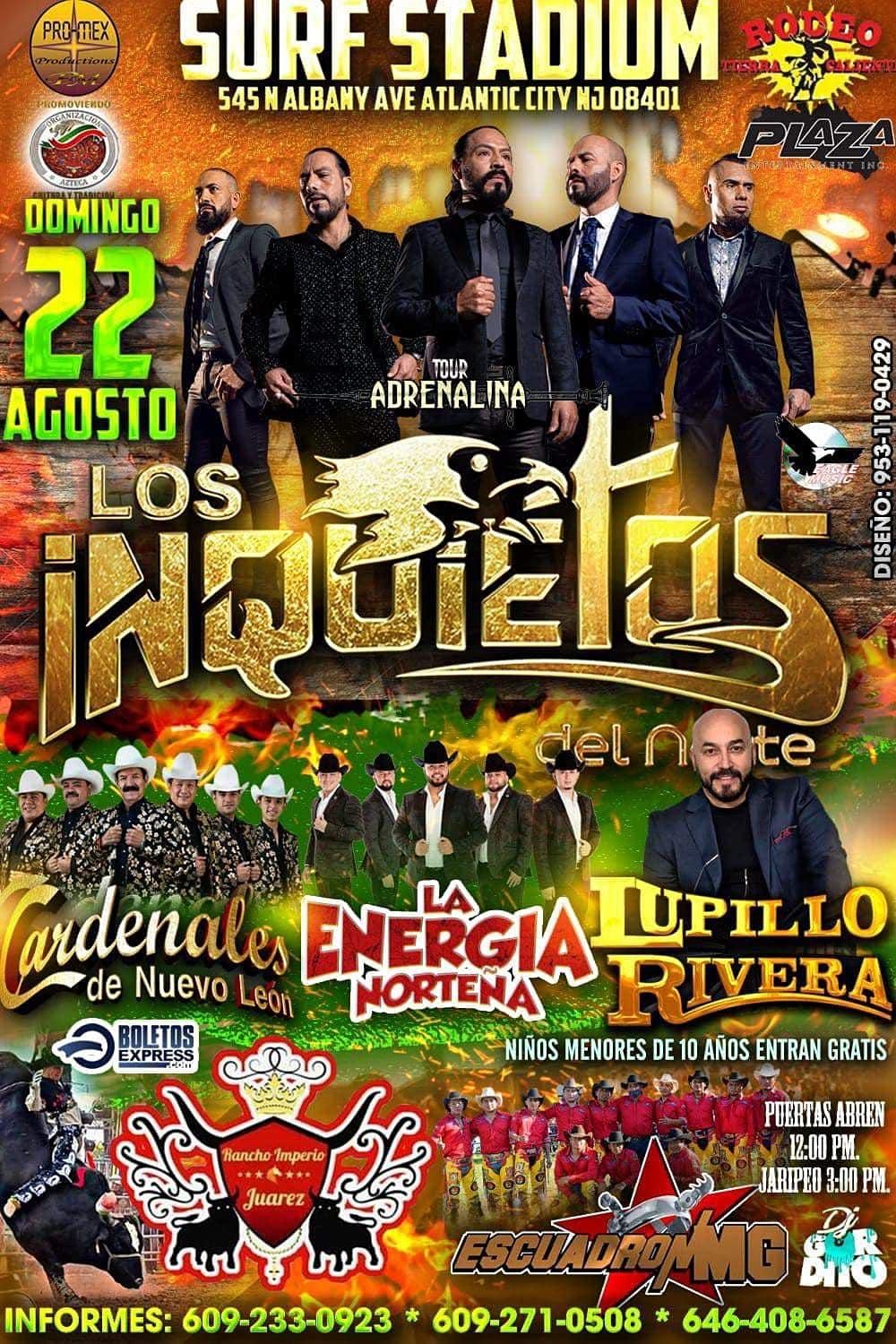 JARIPEO CON CALIBRE 50 Atlantic City NJ, Surf Stadium, Atlantic City,  August 6 2022