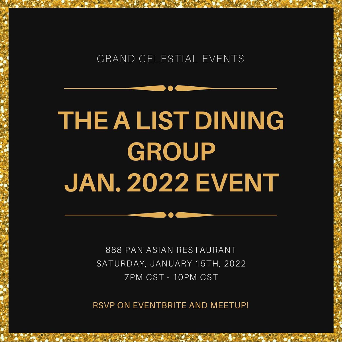 The A List Dining Group, January 2022 Event: 888 Pan Asian Restaurant