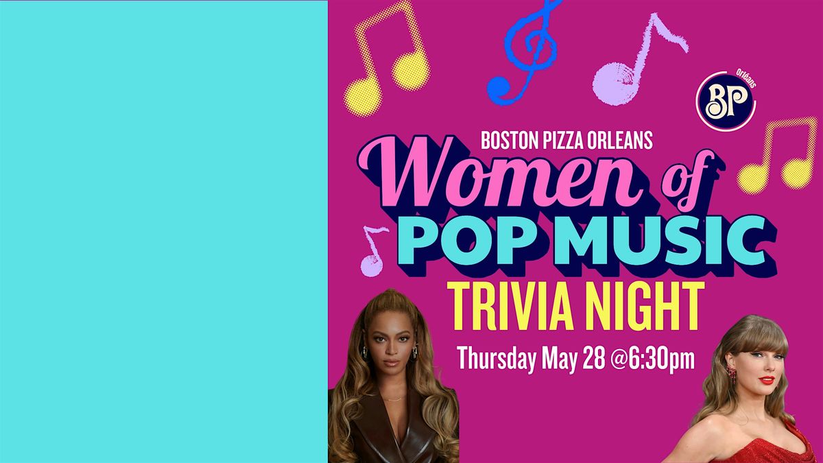 Women of Pop Music Trivia Night
