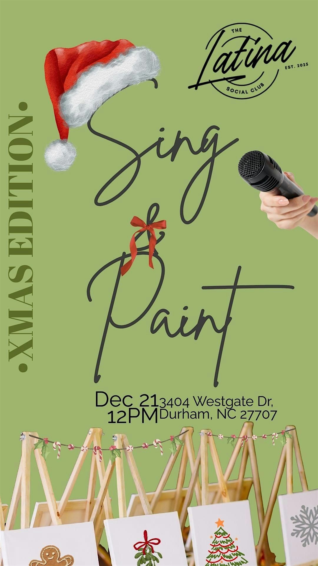 Sing & Paint - Xmas Edition |  The Latina Social Club