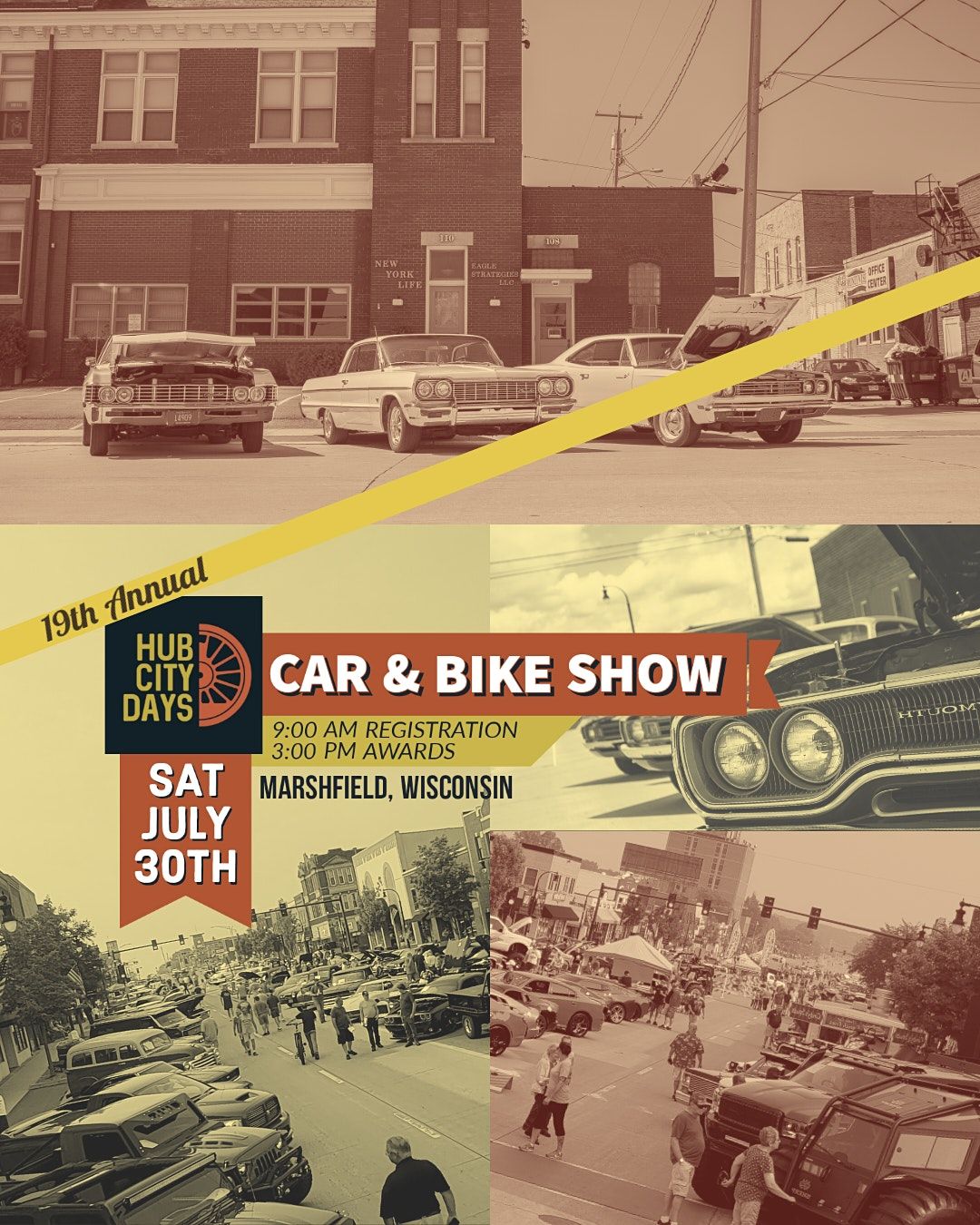 Hub City Days Car & Bike Show 2022 Hub City Days, Marshfield, WI