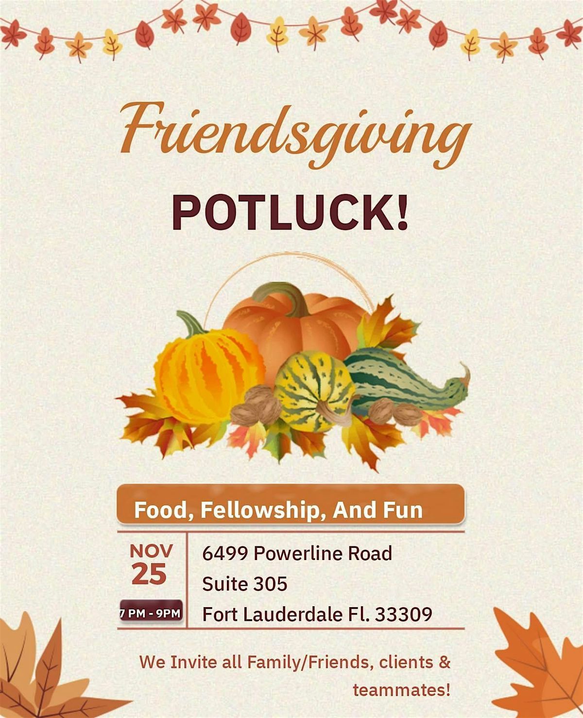 Friendsgiving Potluck