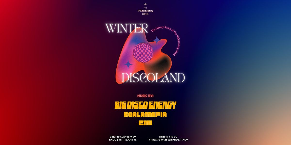 Big Disco Energy & Koala Mafia Present: Winter Discoland