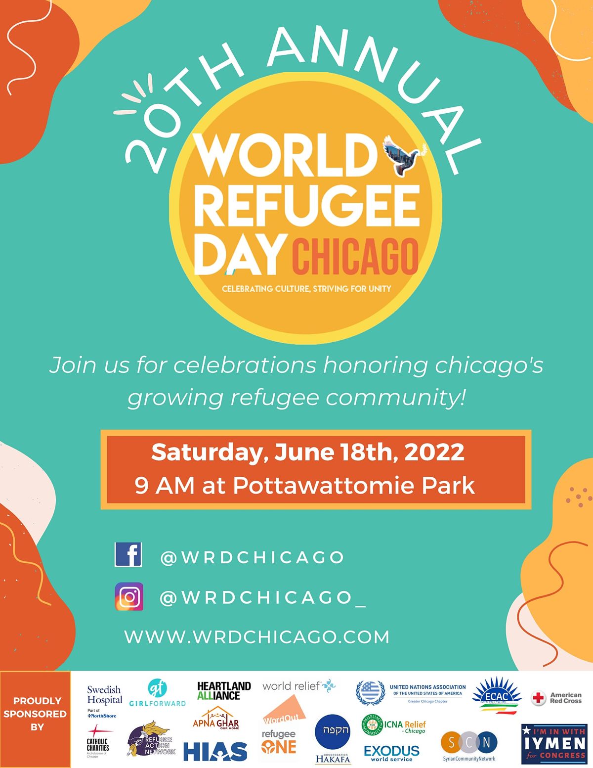 World Refugee Day Chicago 2022 20th Anniversary Pottawattomie