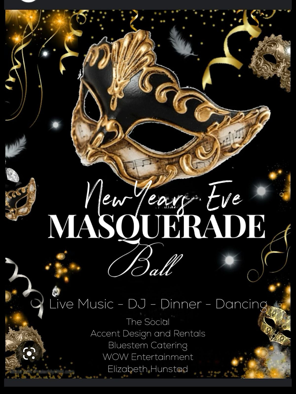 NEW YEARS EVE MASQUERADE BALL 301 S Thompson Ave, Sioux Falls, SD
