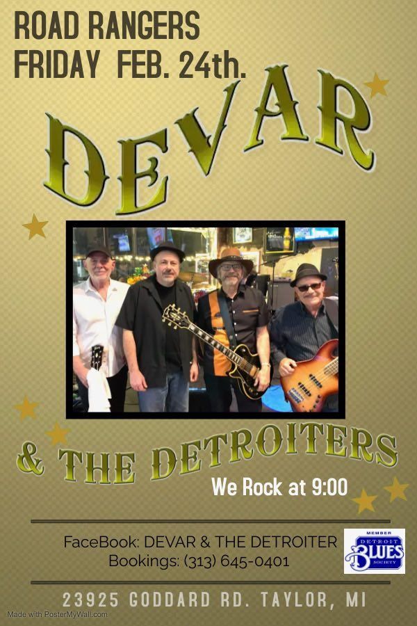 Devar & The Detroiters rock Road Rangers | Road Rangers Music, Taylor ...