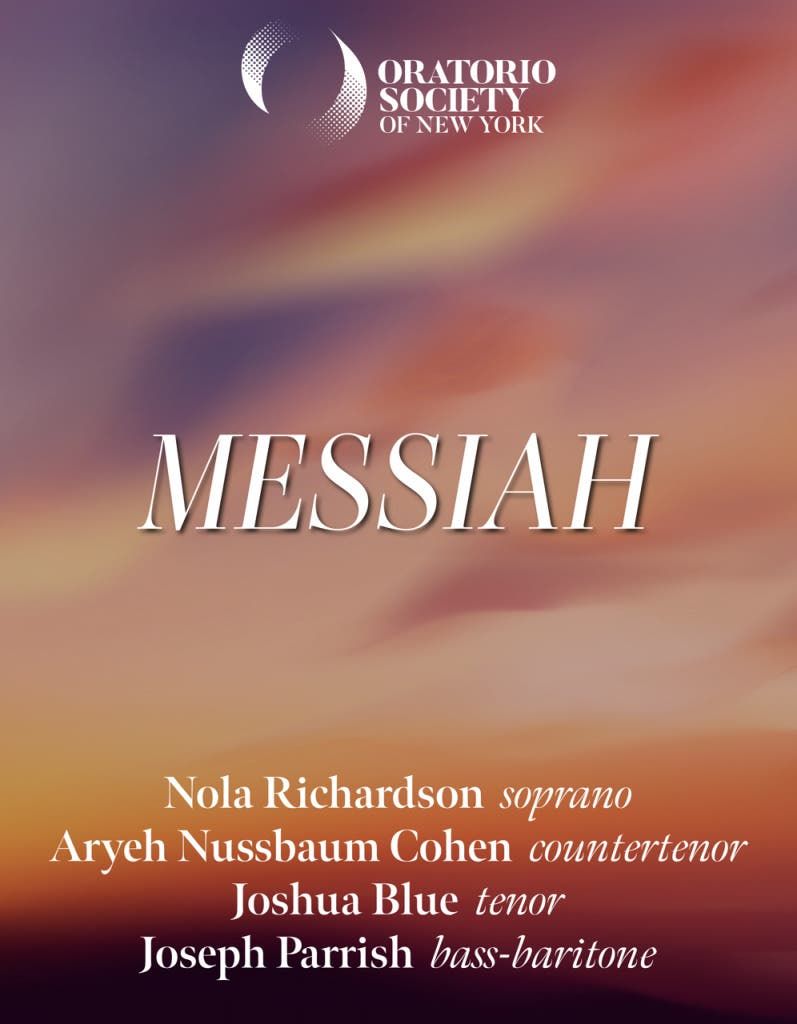 Oratorio Society of New York - Handel Messiah at Carnegie Hall - Isaac Stern Auditorium