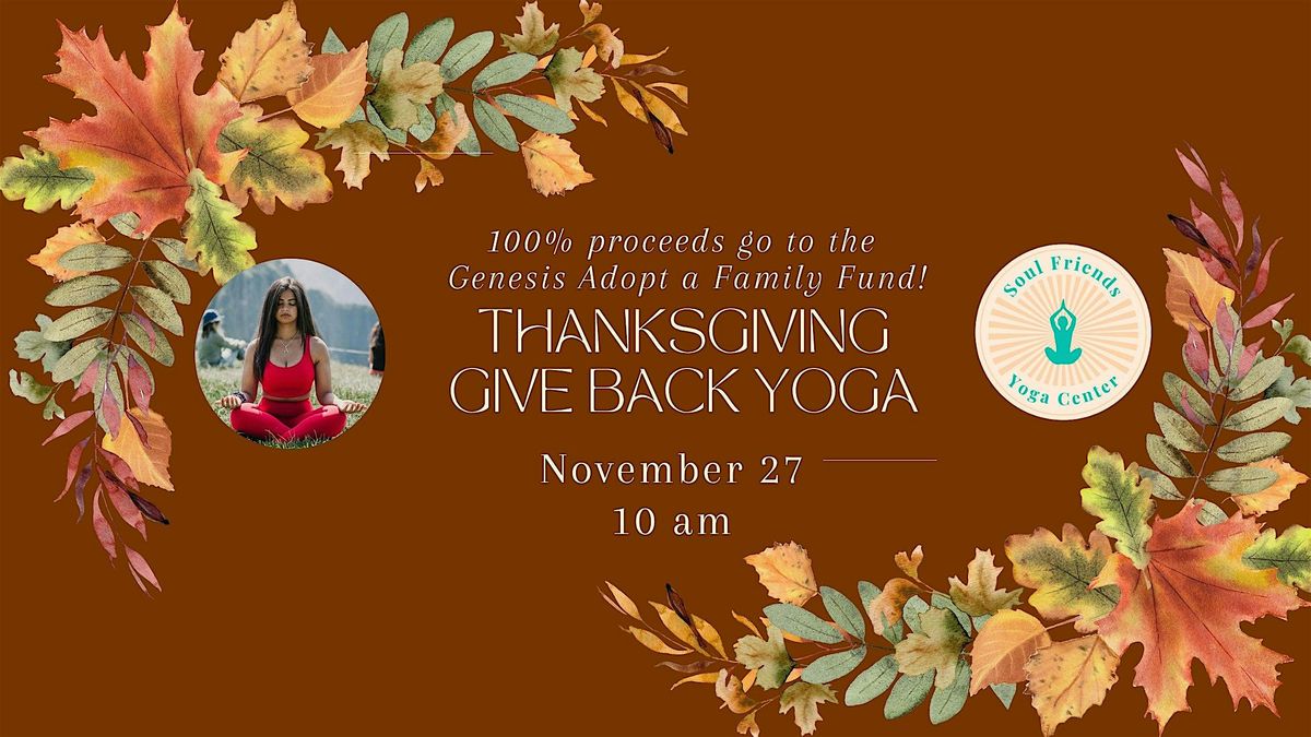 Thanksgiving Give Back Yoga