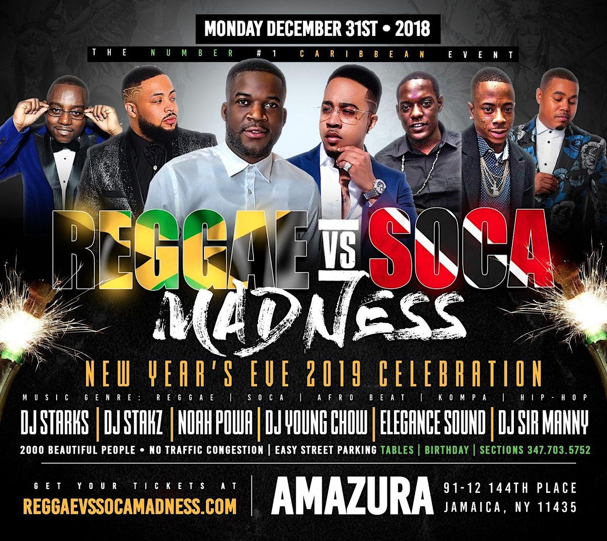 REGGAE VS SOCA VS KOMPA MADNESS (FREE TILL 11PM)