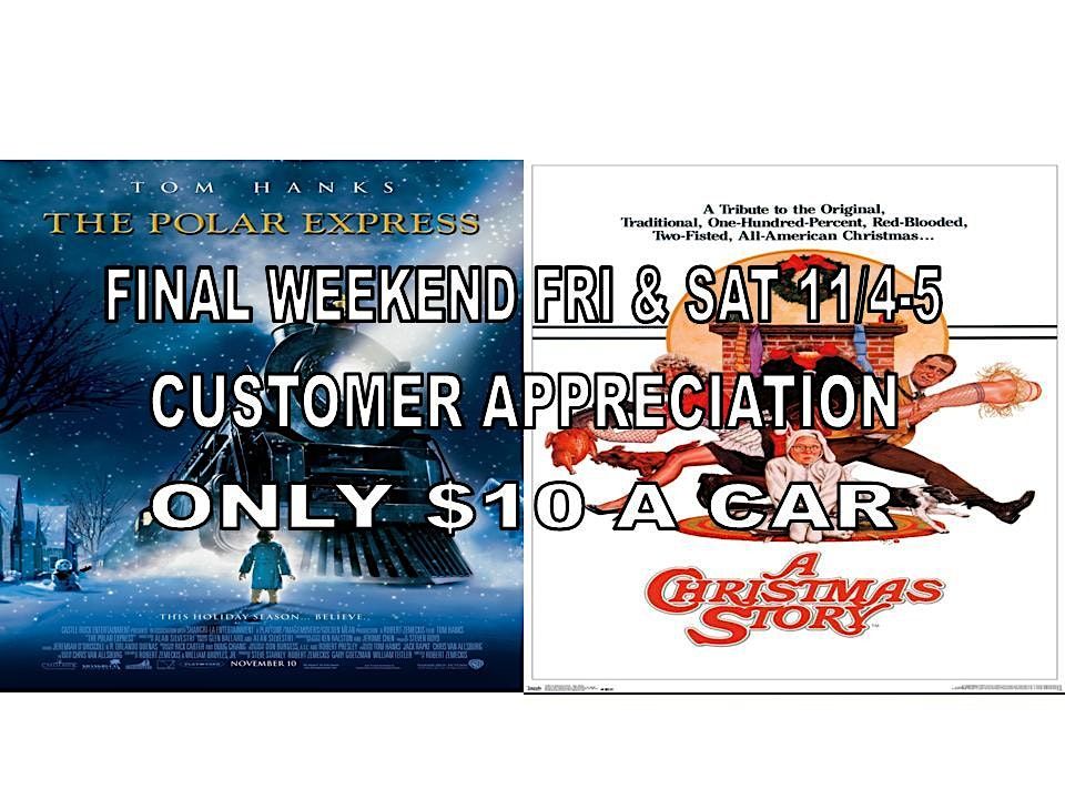 POLAR EXPRESS & A CHRISTMAS STORY at BDI (Fri & Sat 11/45) FINAL WEEKEND Bridgton Twin Drive