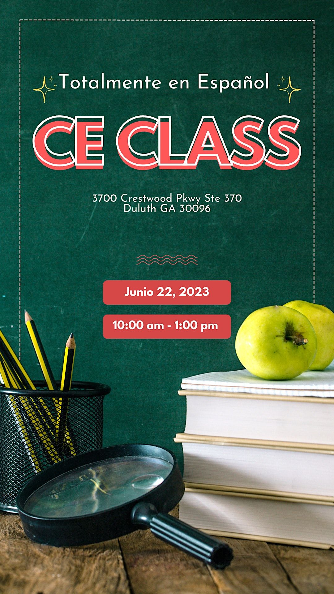 CLASE DE EDUCACION CONTINUA en ESPANOL