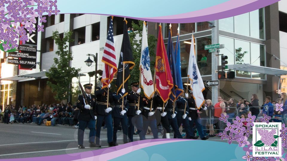 2022 “Our Town” Spokane Lilac Festival Armed Forces Torchlight Parade