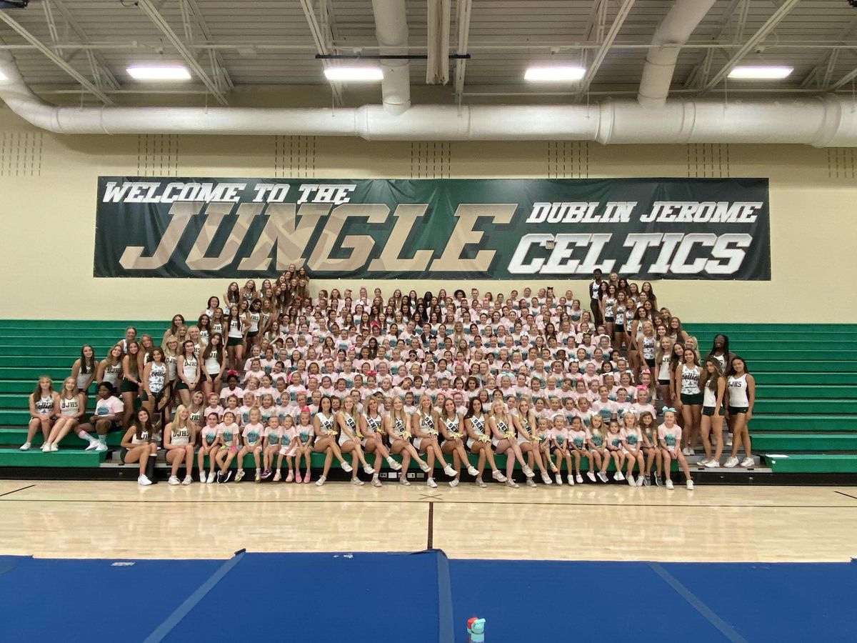 2023 Dublin Jerome Cheer Camp Dublin Jerome High School July 31 to