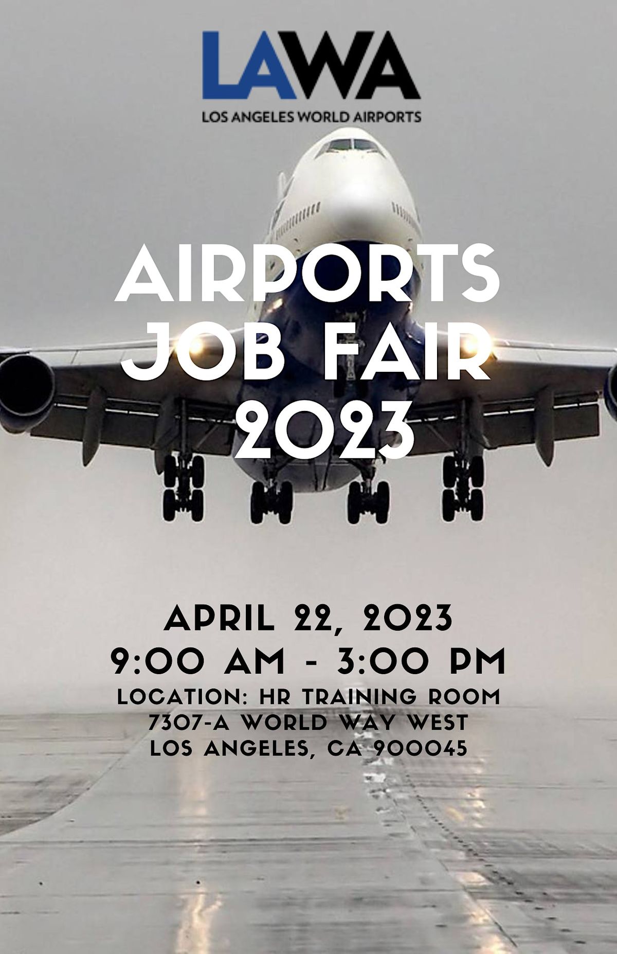 Airports Job Fair 2023 Human Resources Training Room, Los Angeles, CA