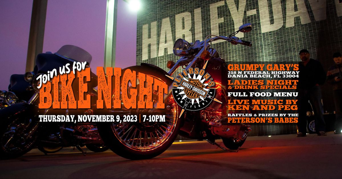 Bike Night Grumpy Garys! Grumpy Gary's at Dockers, Dania Beach, FL