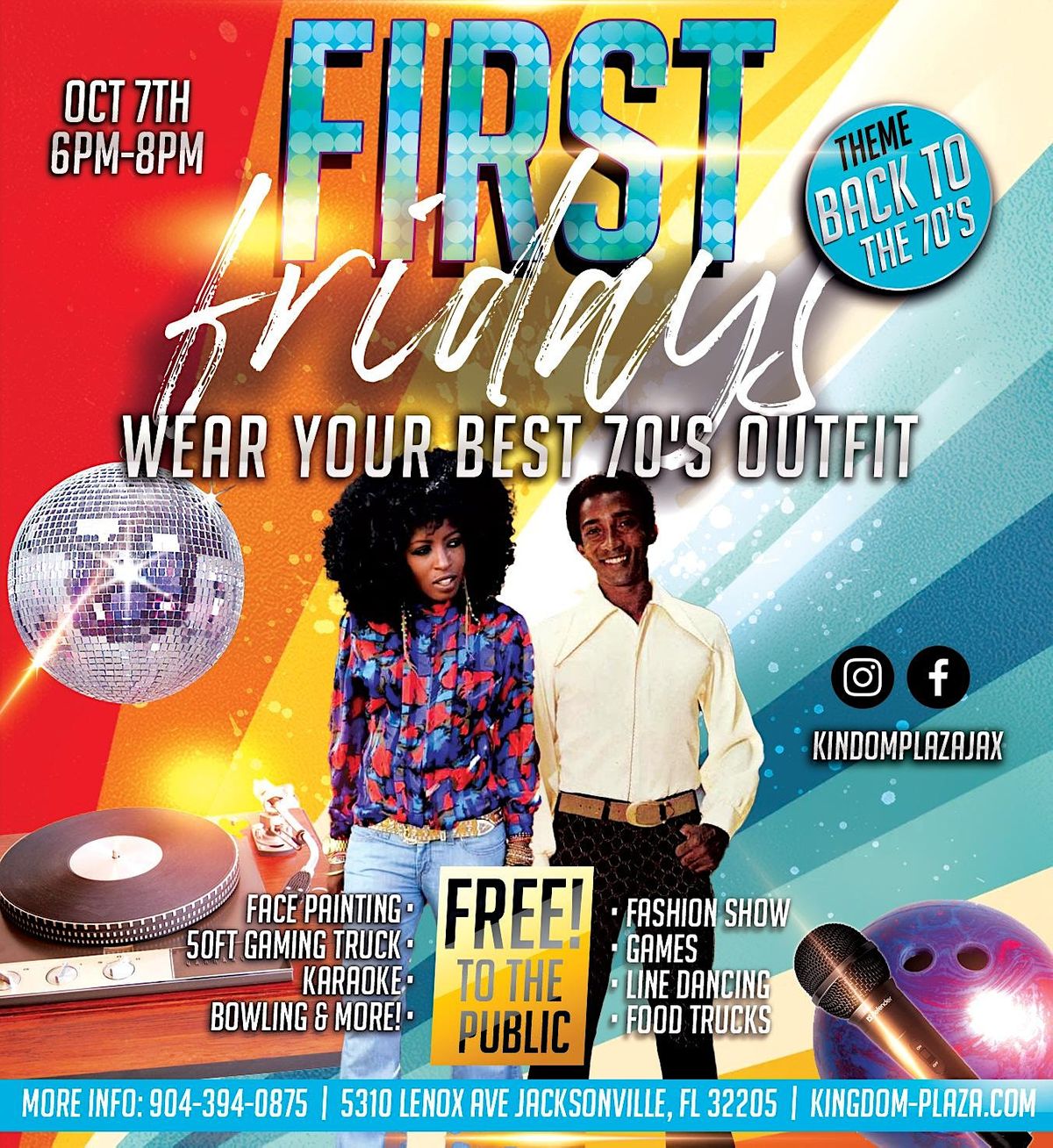 Back To The 70s First Fridays At Kingdom Plaza Kingdom Plaza 
